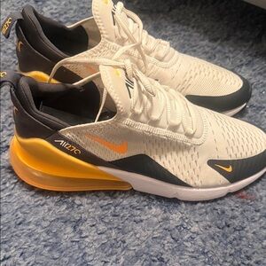 Nike Air Max 270 White and Yellow Men's Sneakers Size 11 GREAT CONDITION